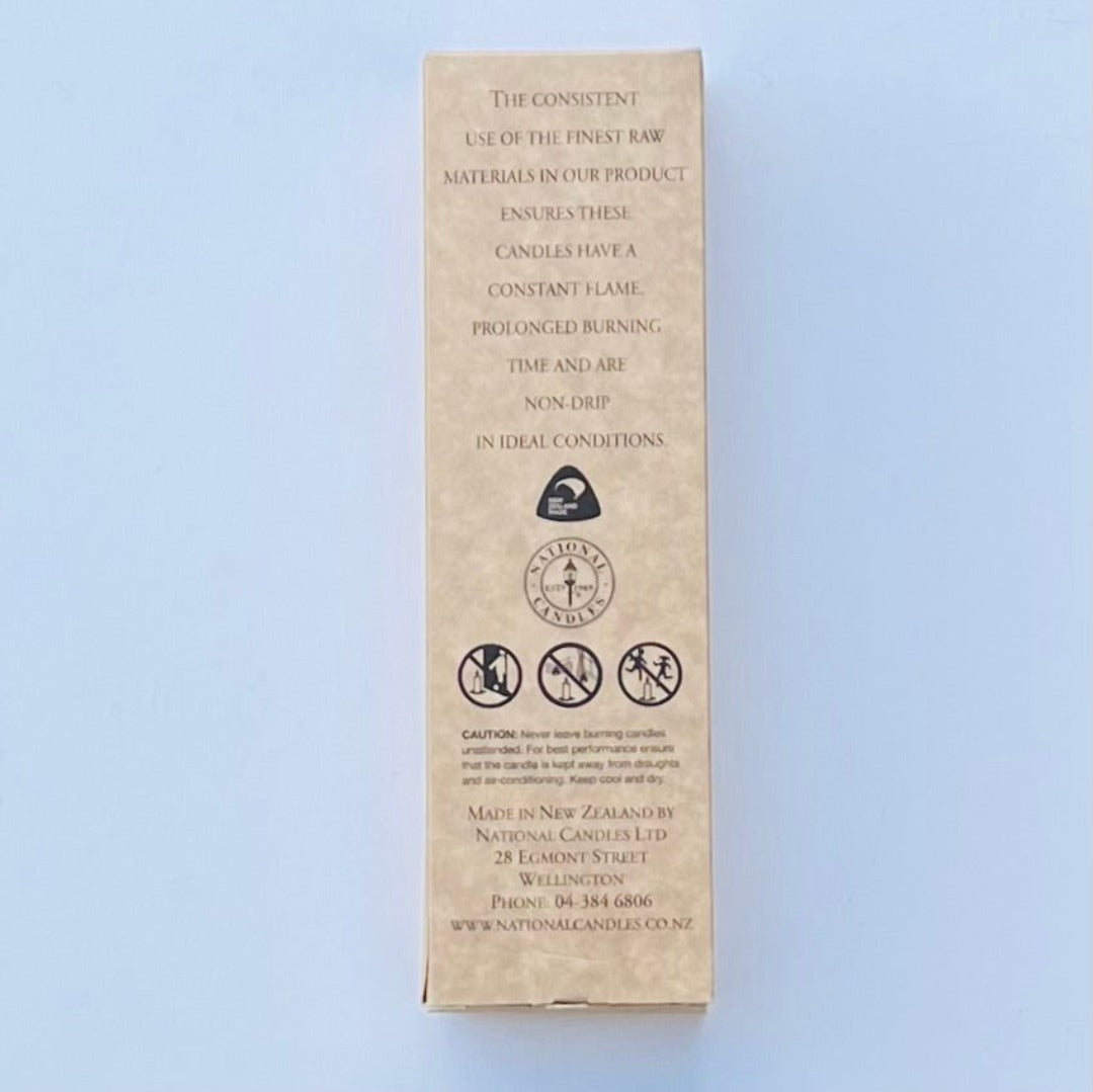 Black Taper Candles Box Of 6