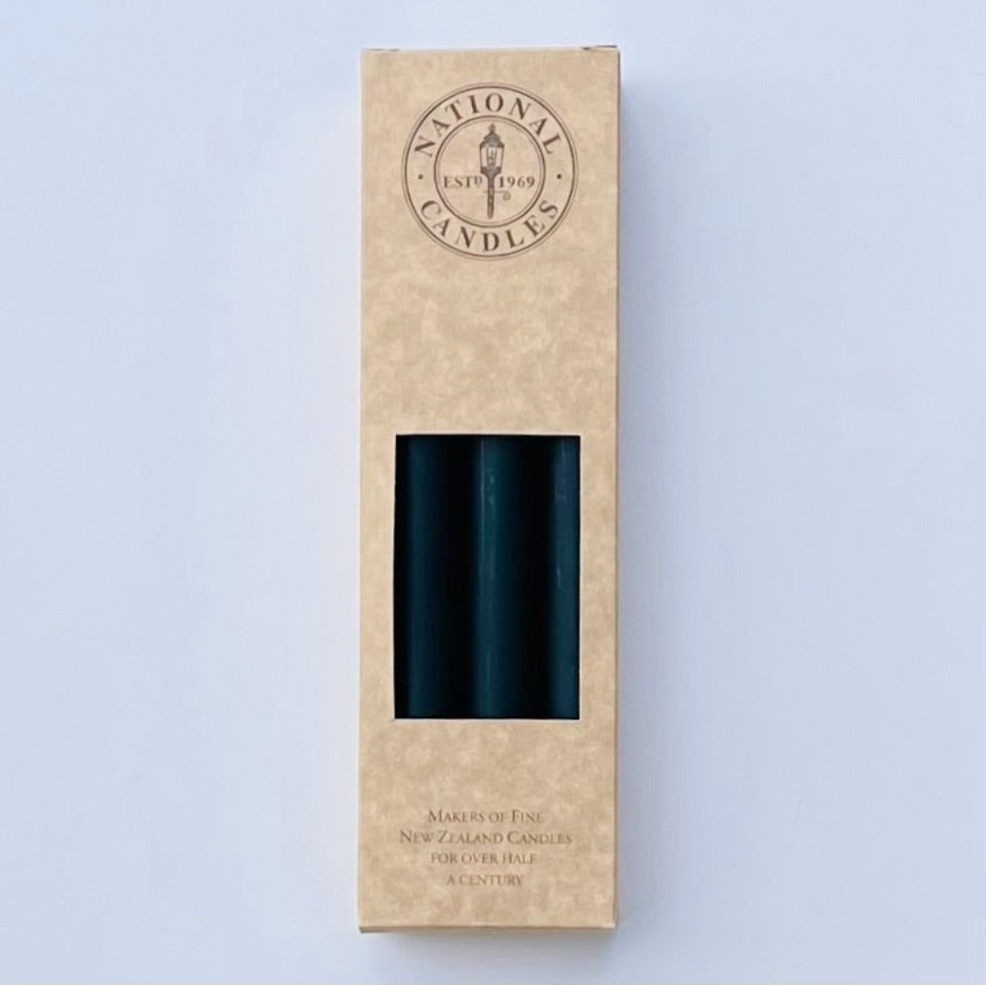 Black Taper Candles Box Of 6