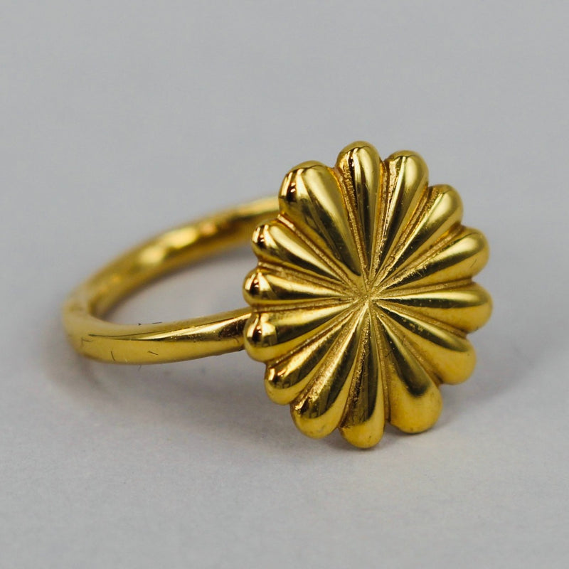 Kiku Moyo 14ct Gold Plate Ring