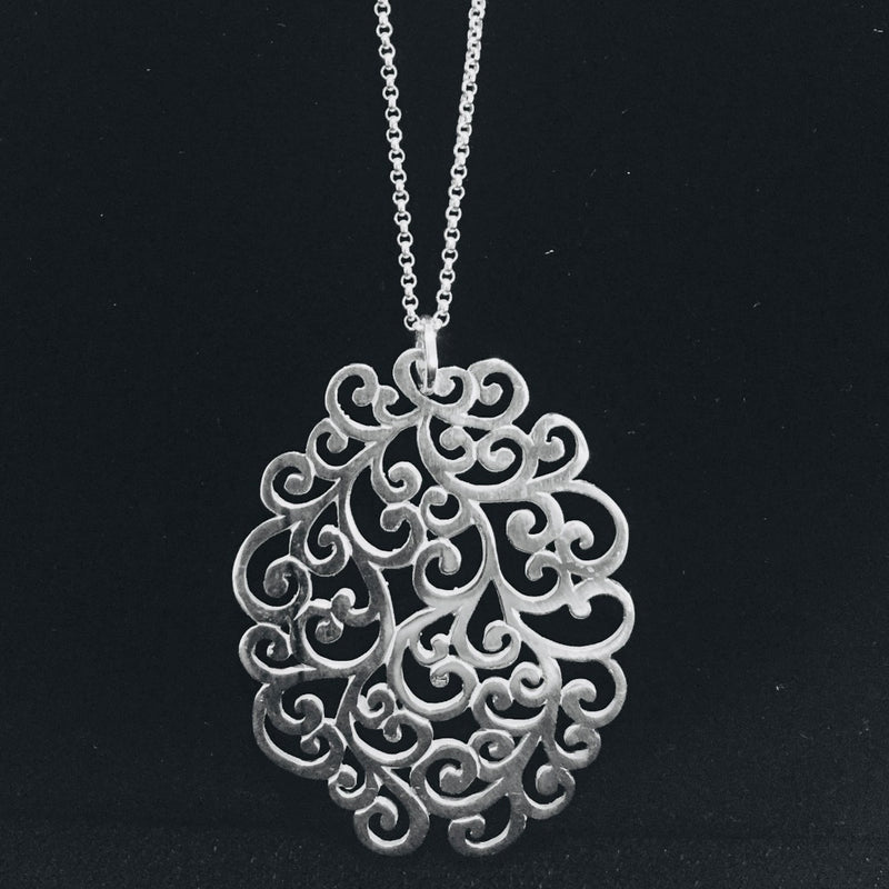 Warabi Moyo Silver Necklace