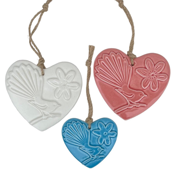 Fantail Ceramic Heart