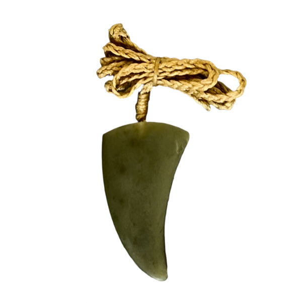 Pounamu Whale Tooth