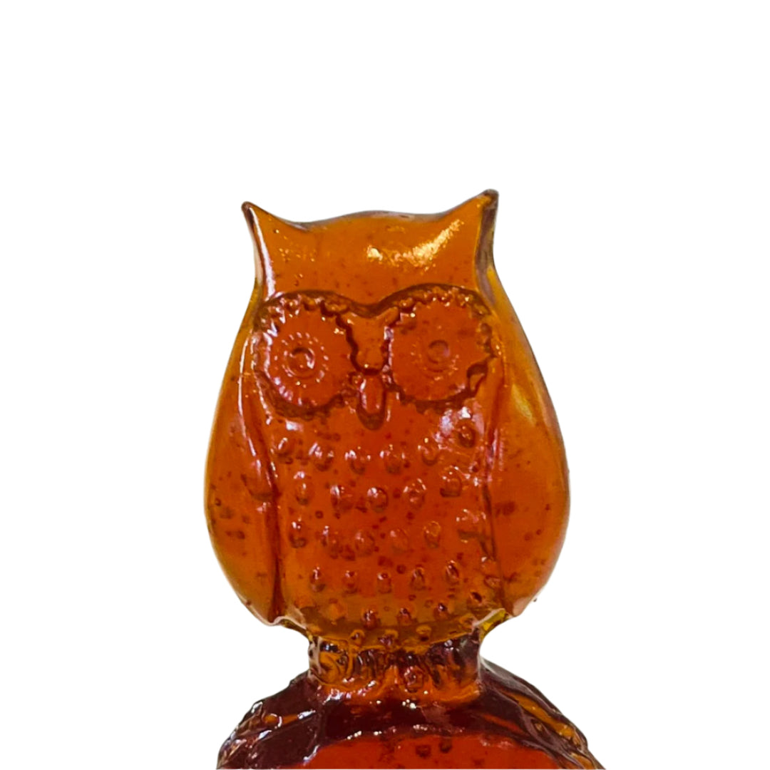 Savvy | Small Amber Glass Owl