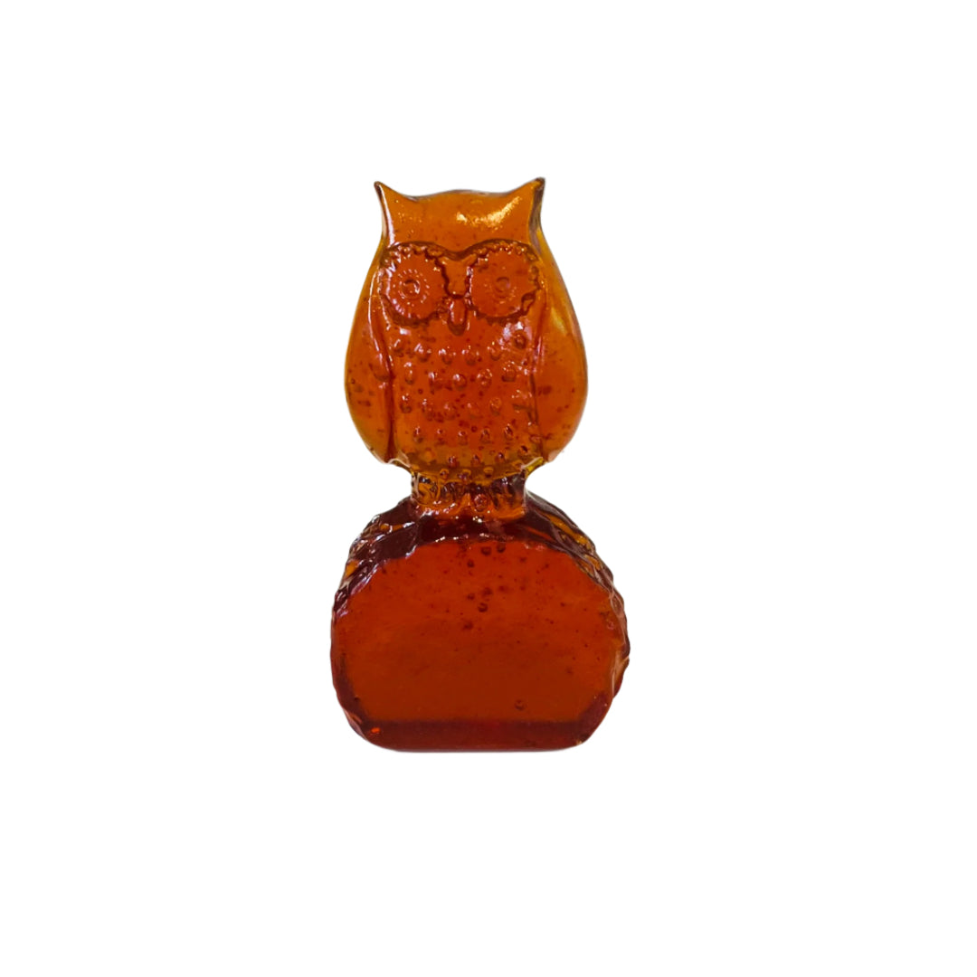Savvy | Small Amber Glass Owl