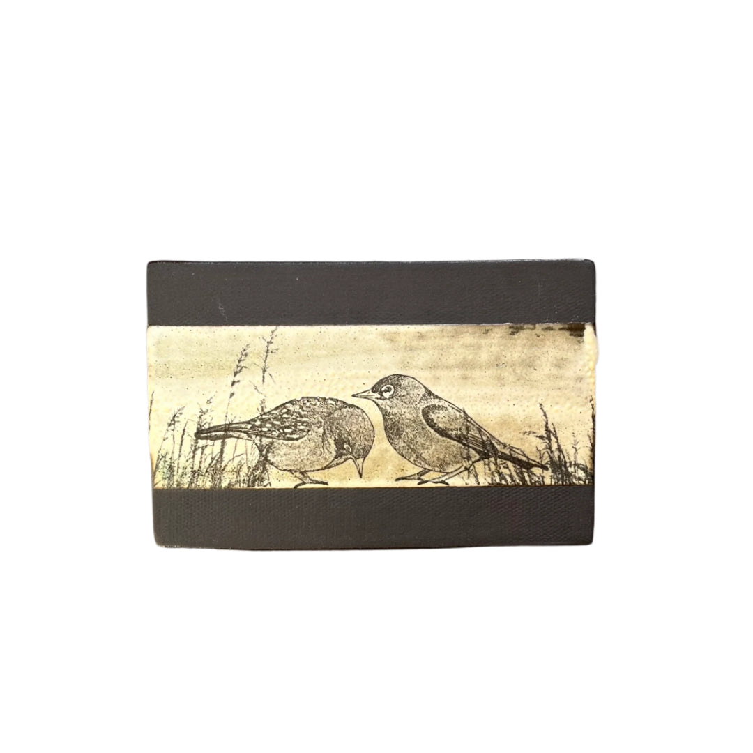 Black Clay Wall Tile | Wax-Eyes
