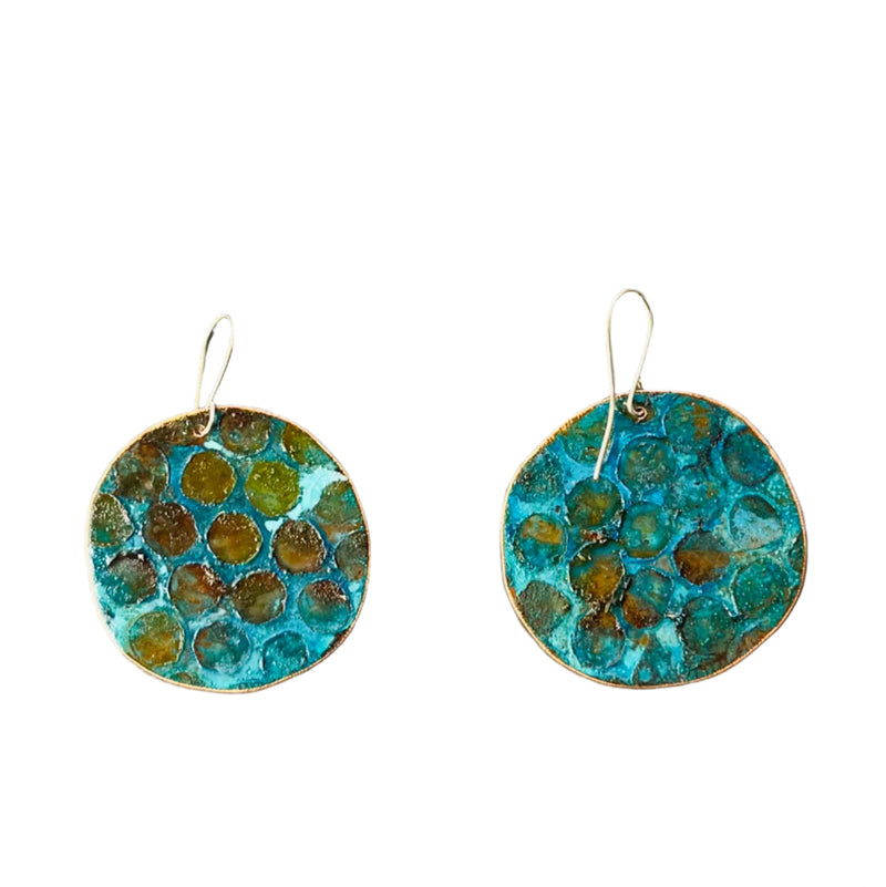 Large Disc Earrings