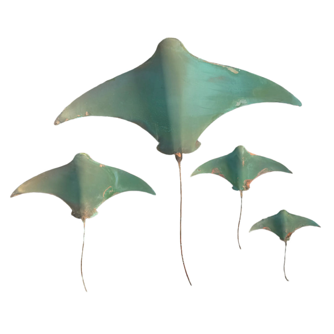 Copper Stingrays Set Of 4