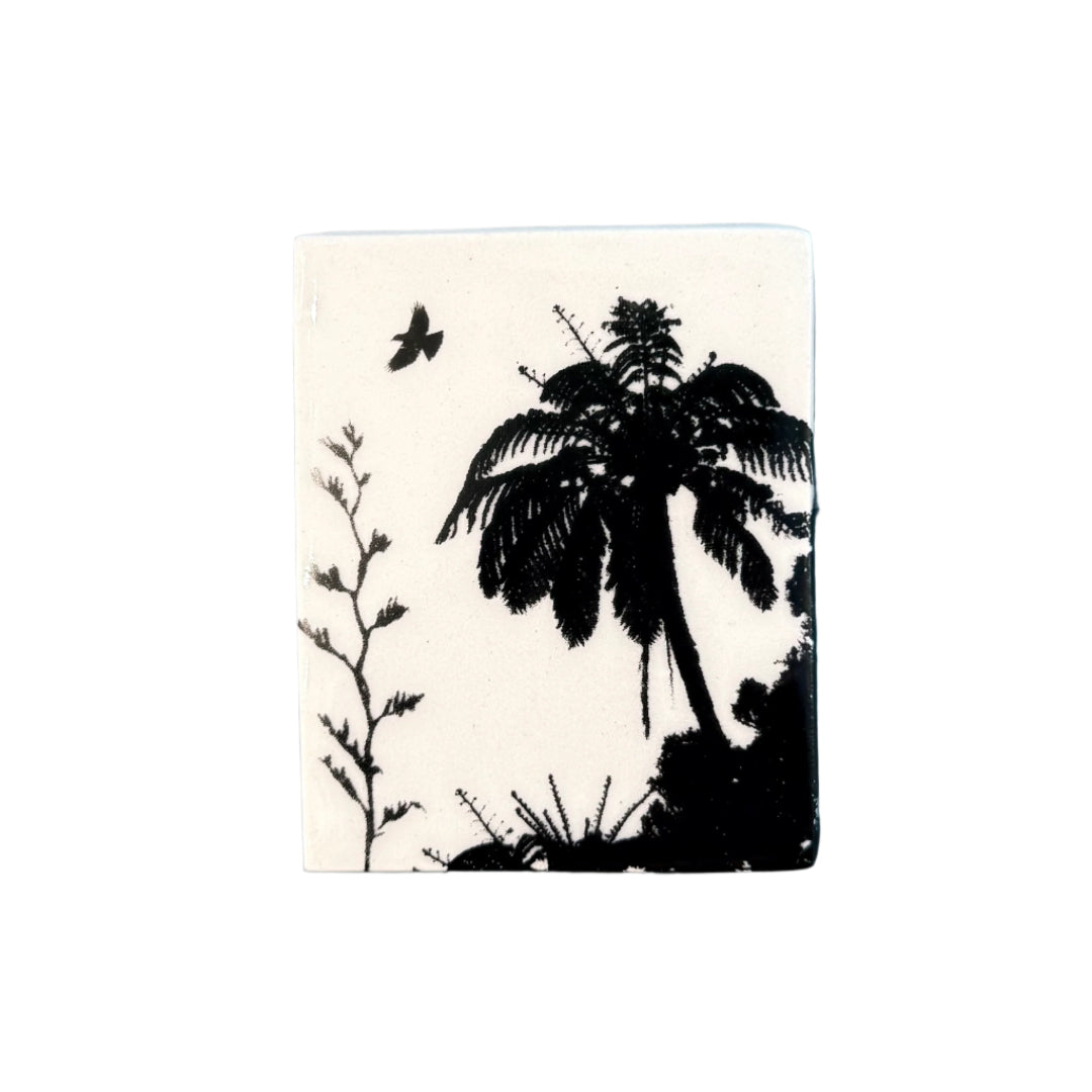 Wall Tile | Tui Above Ponga Tree | Medium