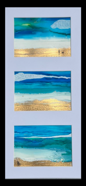 Beach Walk Triptych