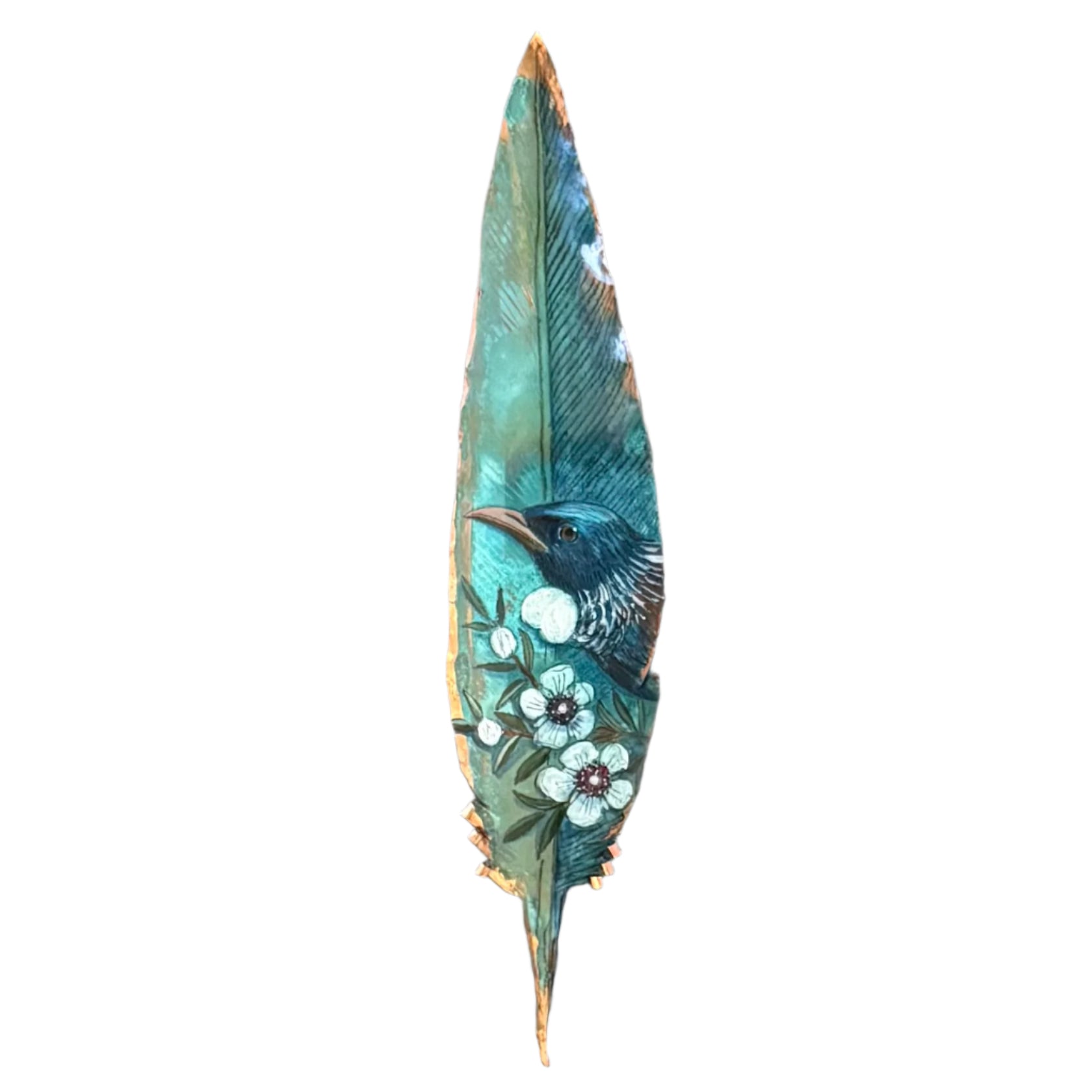 Copper Feather | Tūī On Manuka