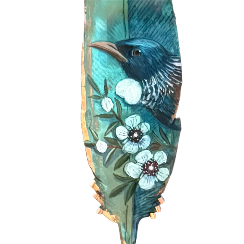 Copper Feather | Tūī On Manuka