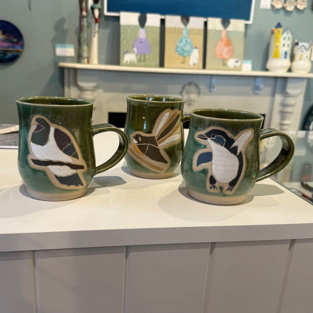 Ceramic Bird Mugs
