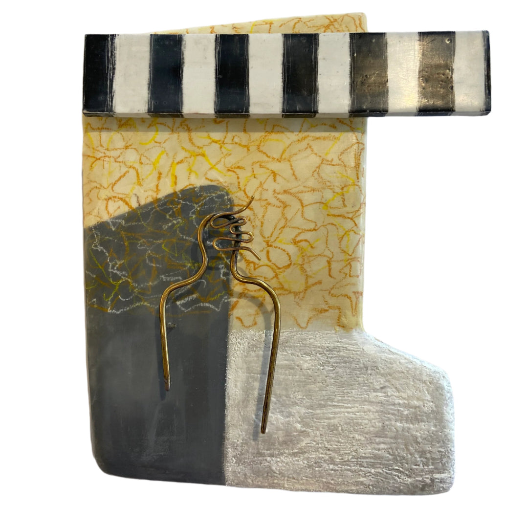 Pedestrian | Yellow Wall Art