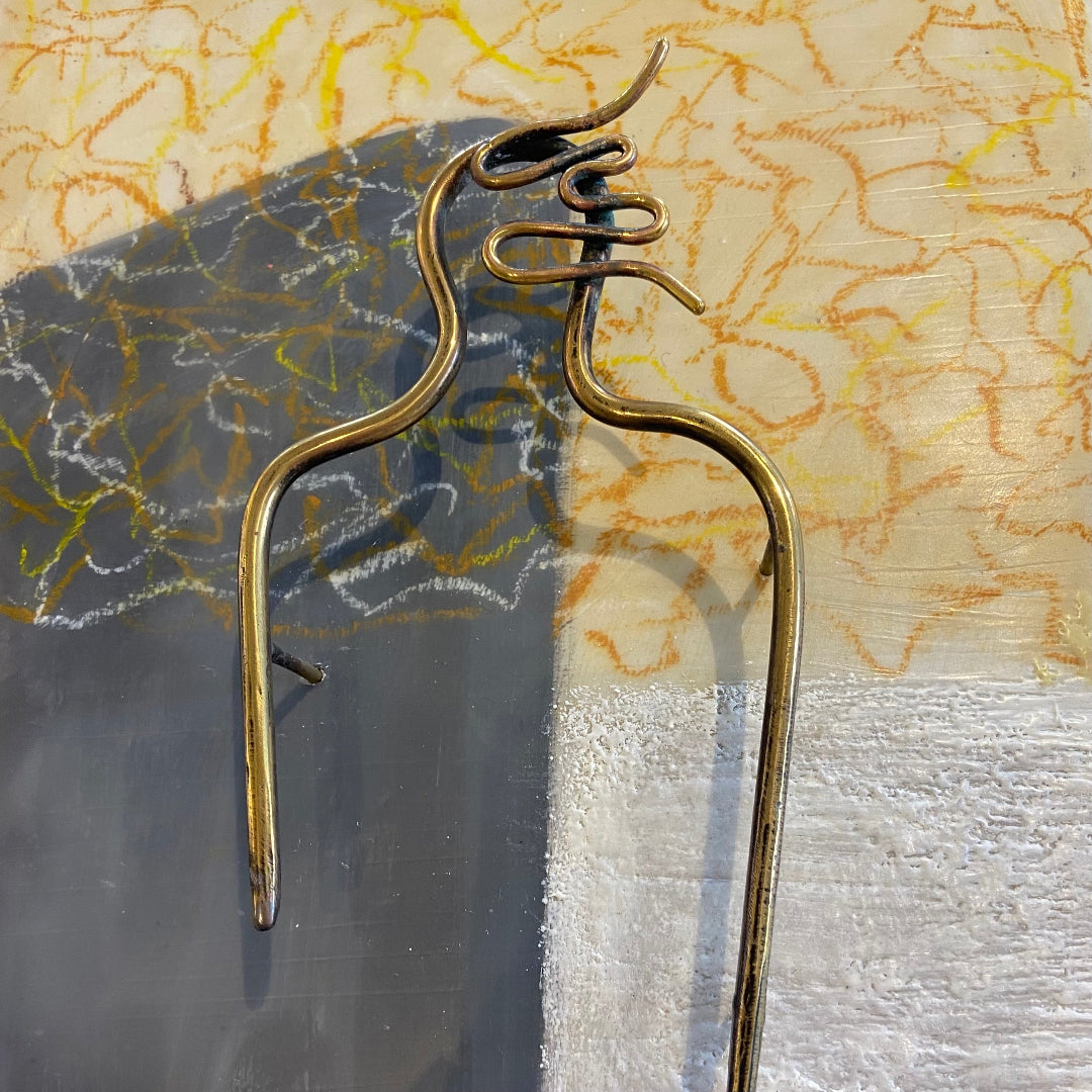 Pedestrian | Yellow Wall Art