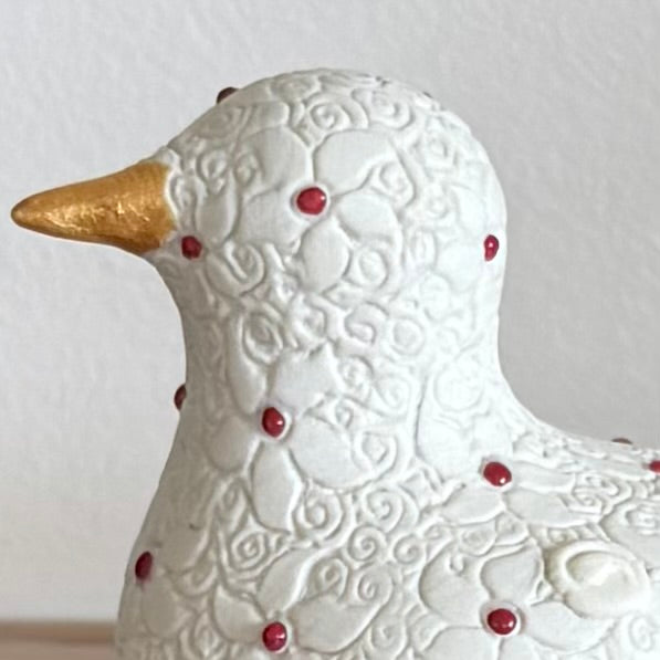 Intaglio White Bird