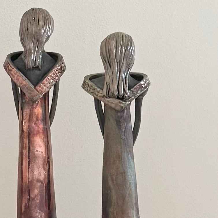 Lady In Black Clay | Matt Finish | Silver Collar