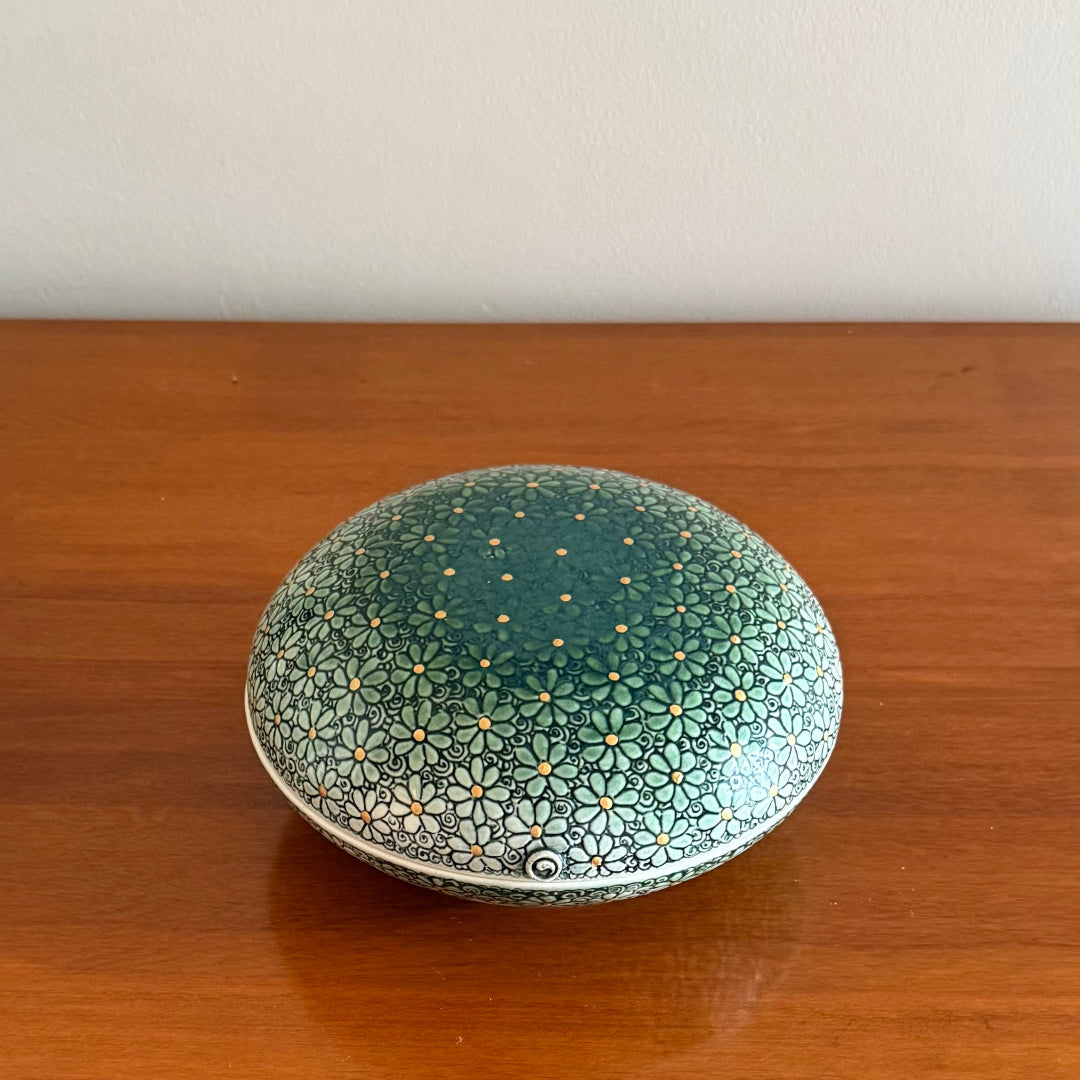Intaglio Lidded Jewellery Dish | Daisy