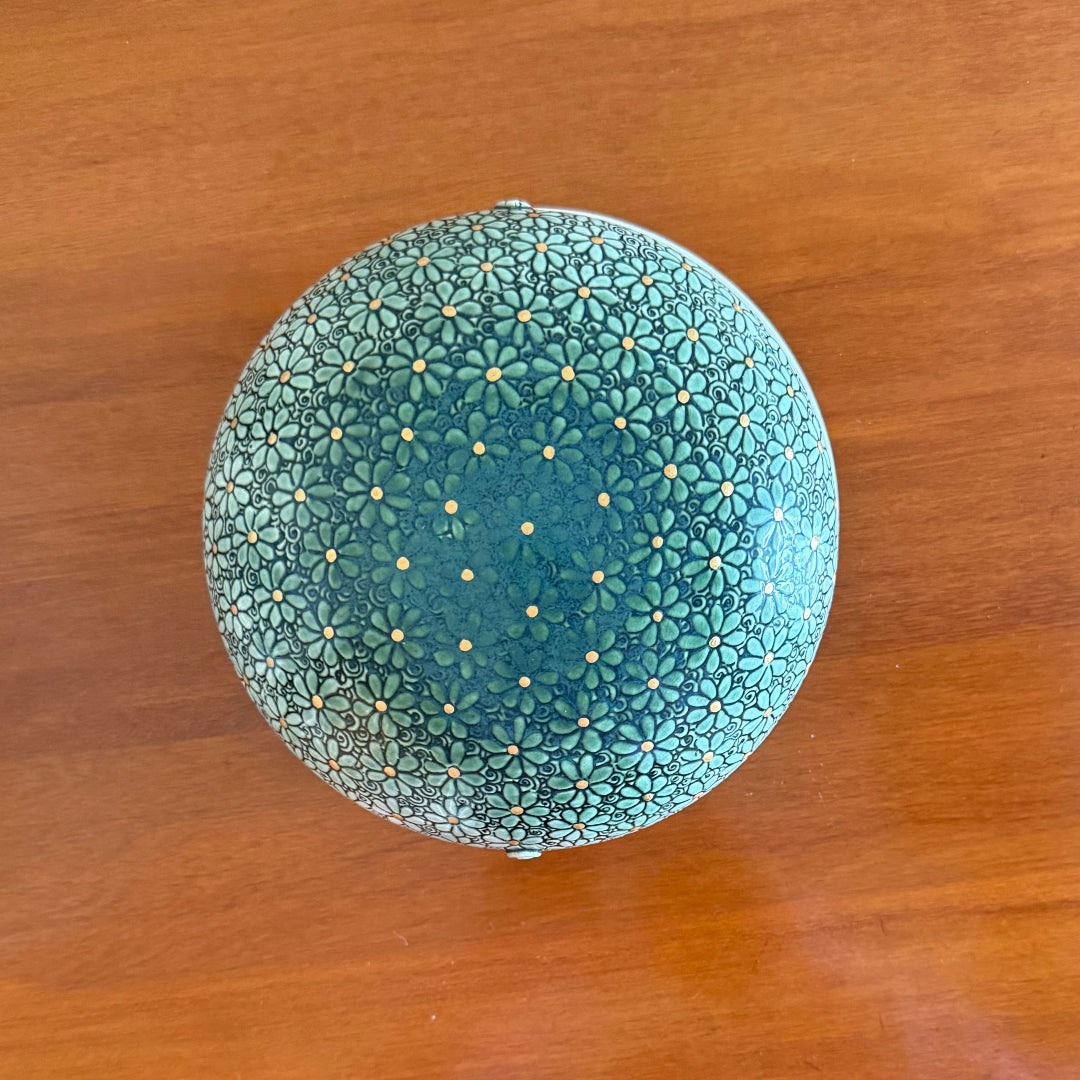 Intaglio Lidded Jewellery Dish | Daisy