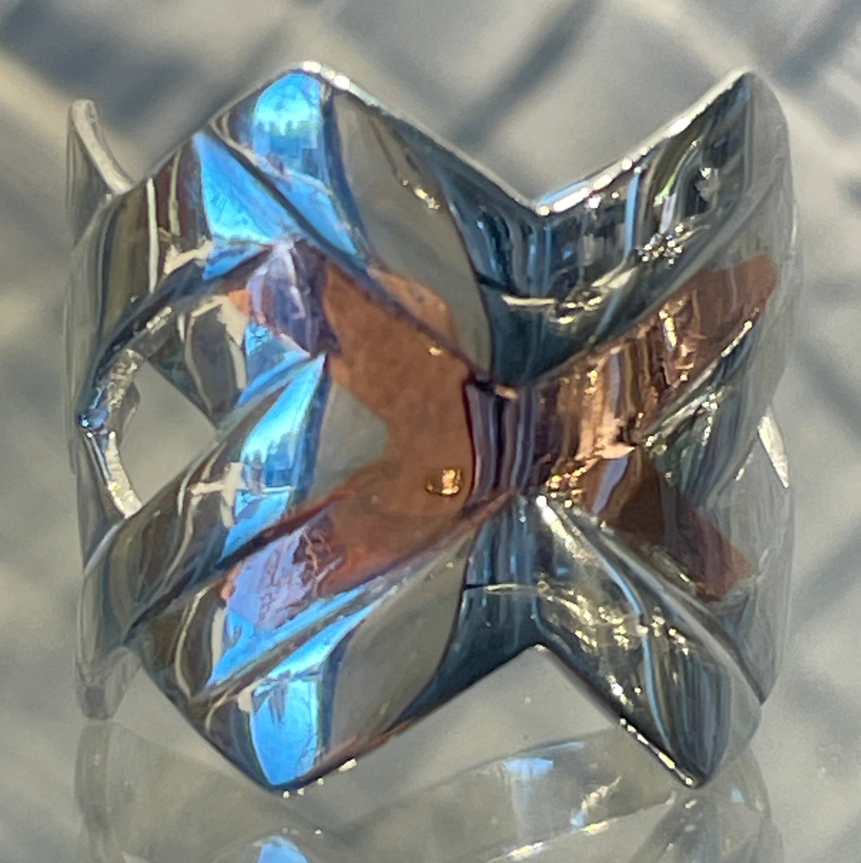 Double Diamond Copper Kissed Ring