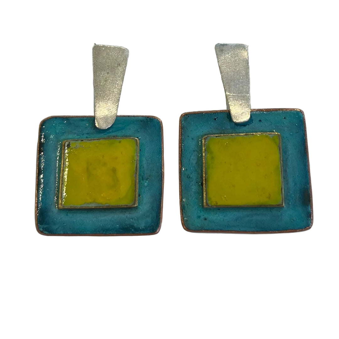 Double Square Earrings