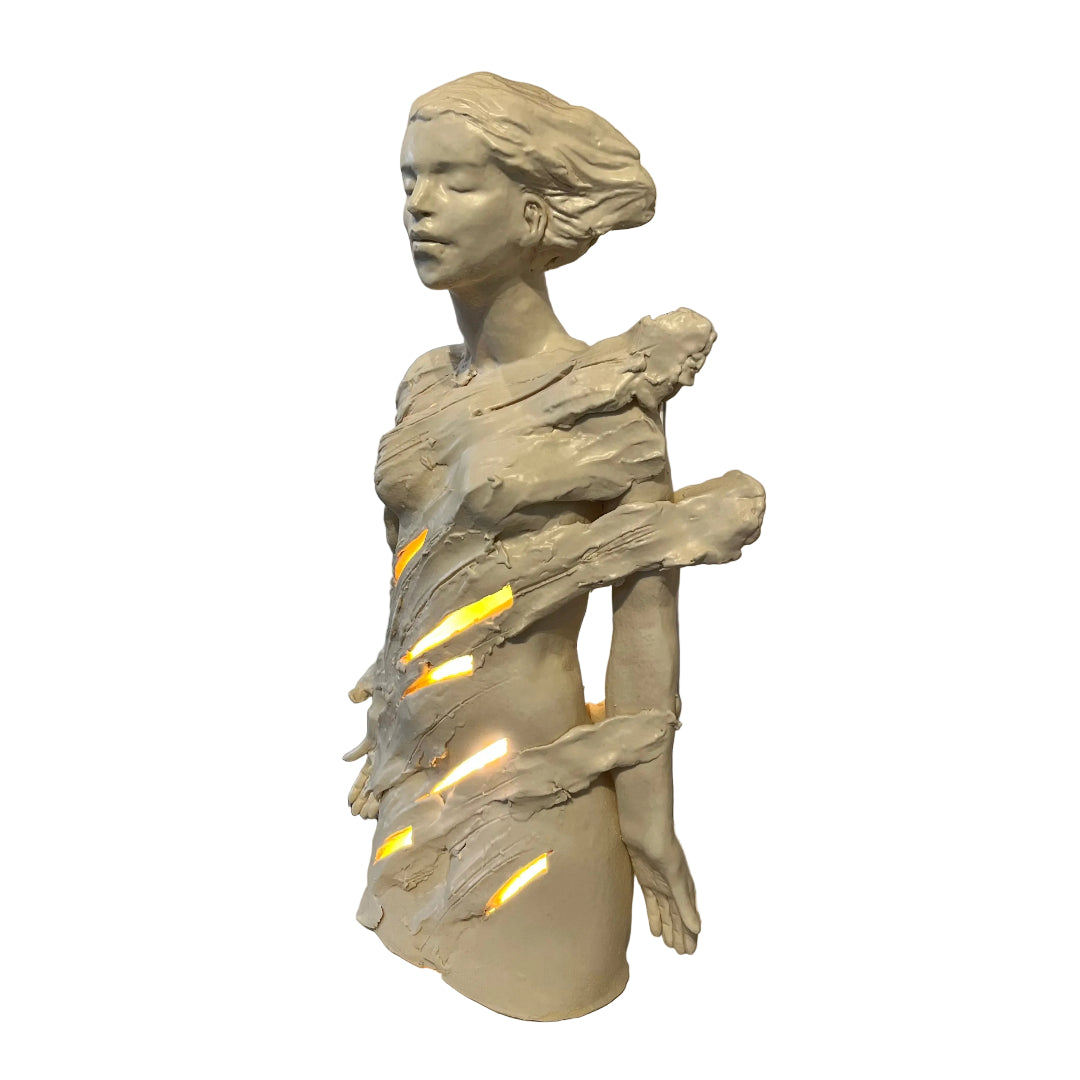"Wind" Light Sculpture | White
