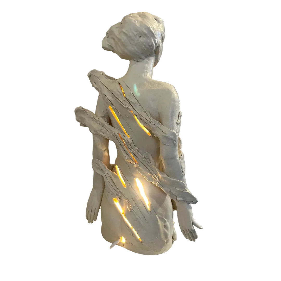 "Wind" Light Sculpture | White