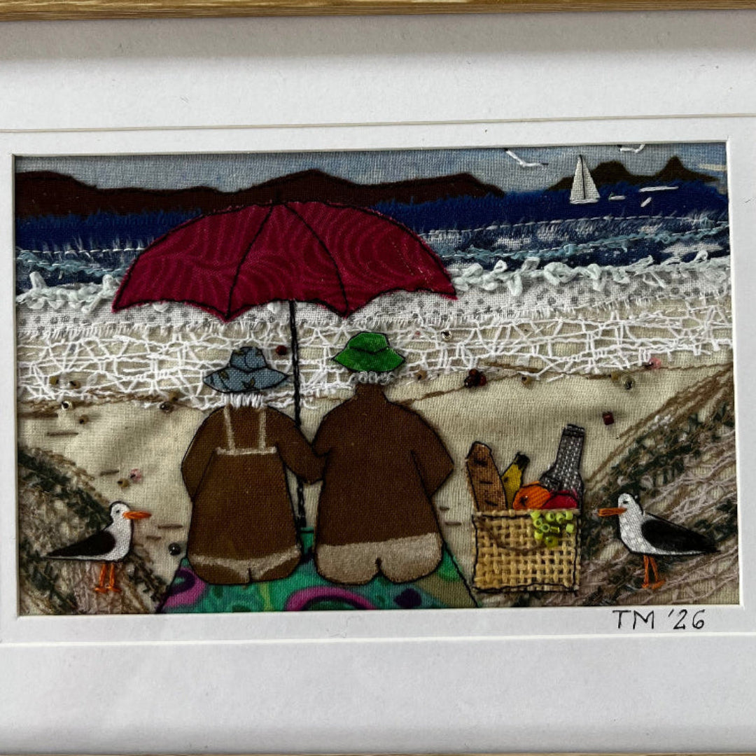Little Wimsies Textile Art | Picnic at the Beach
