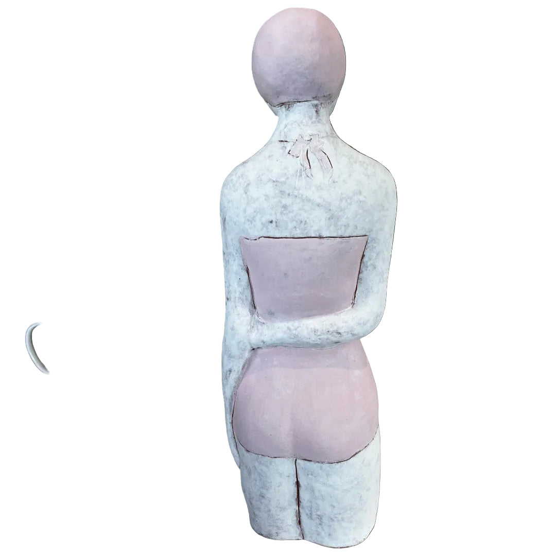 Female Swimmer In Pink - Arm Behind Back by Diana Poor