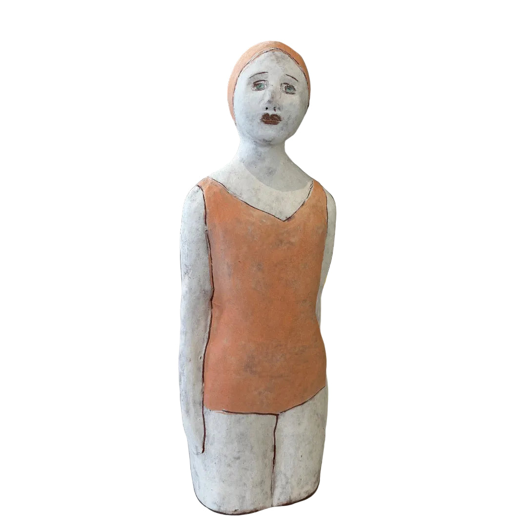 Female Swimmer In Orange