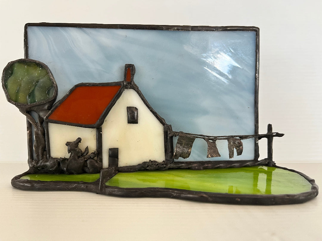 R.D.2 Cottage | Free Standing Glass Sculpture