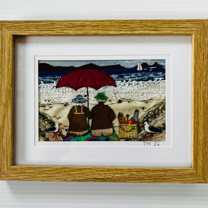 Little Wimsies Textile Art | Beach Picnic