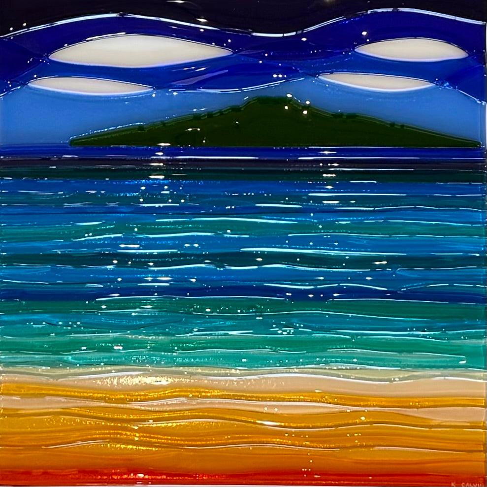 Rangitoto | Glass Framed Sculpture