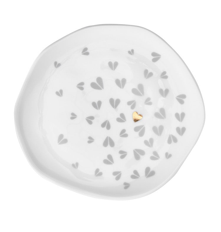 Gold Heart Small Plate