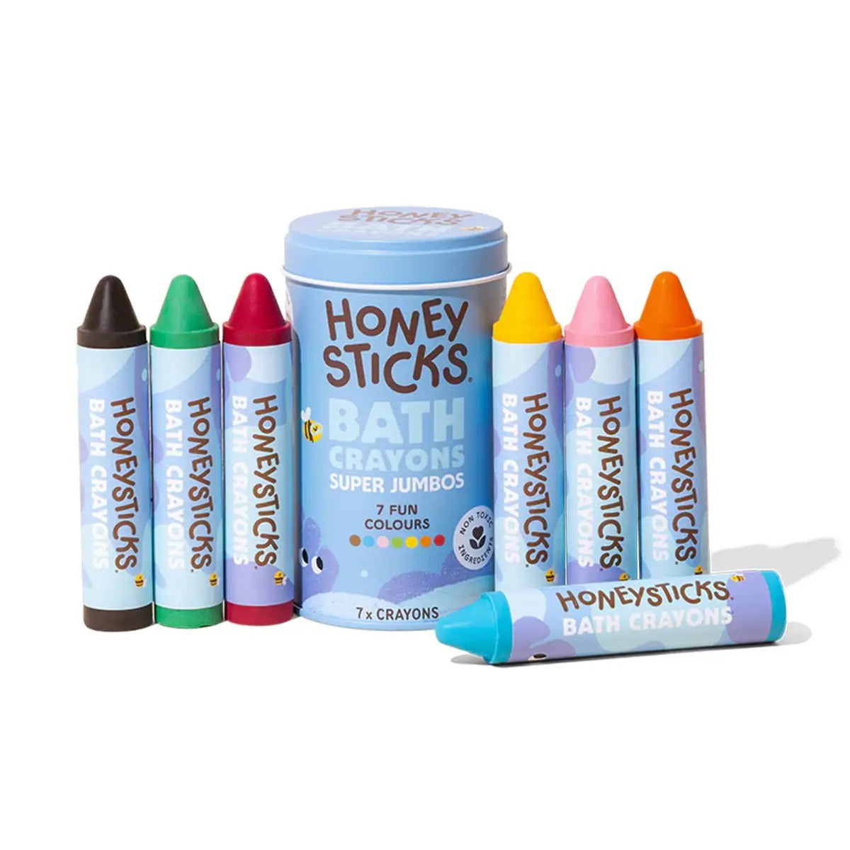 Beeswax Bath Crayons Super Jumbos | 7Pk