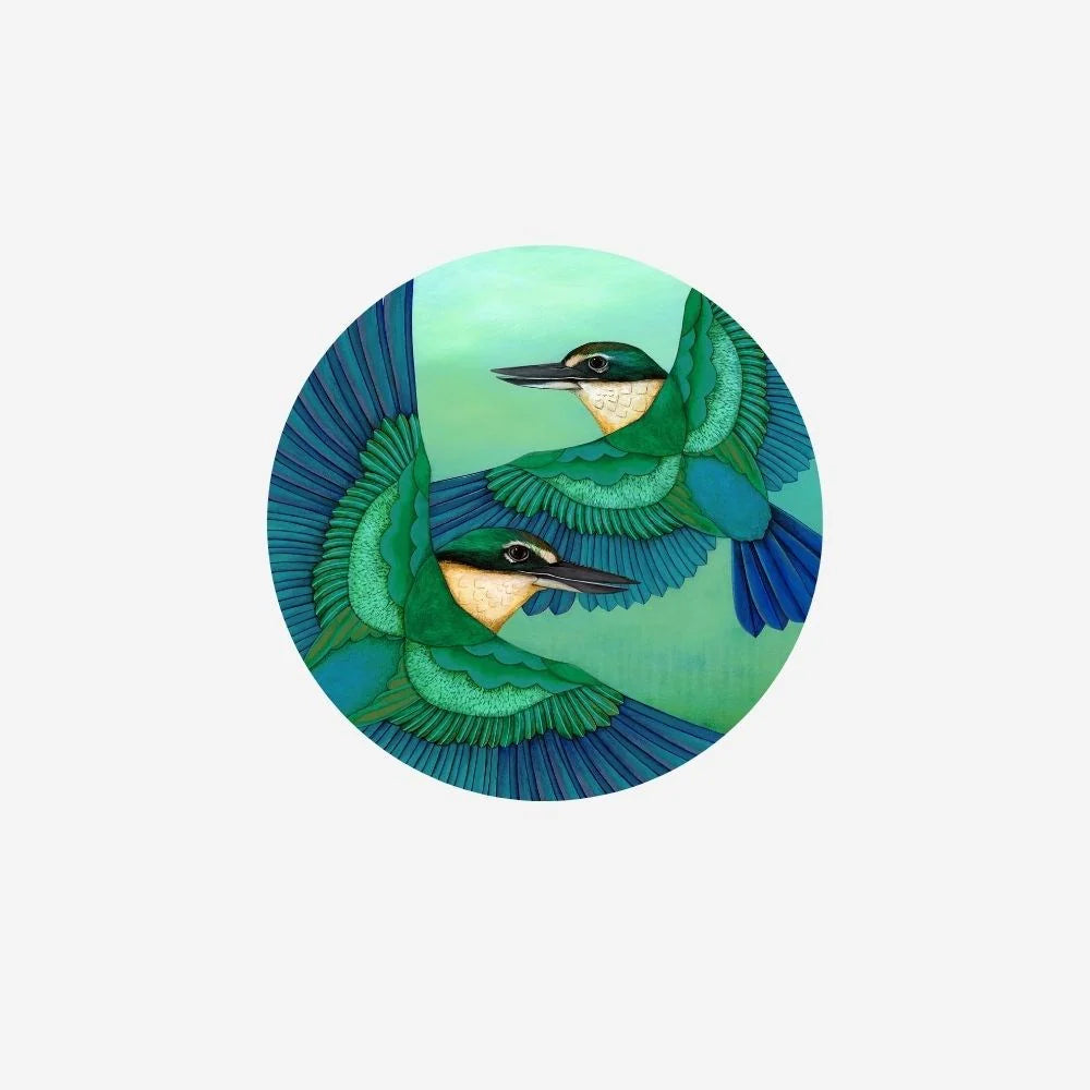 Ceramic Coaster | Sacred Kingfishers