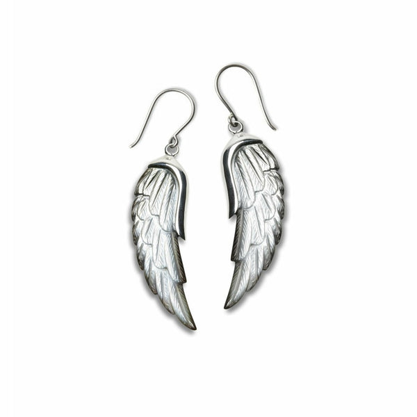 Mother Of Pearl Angel Wing Earrings