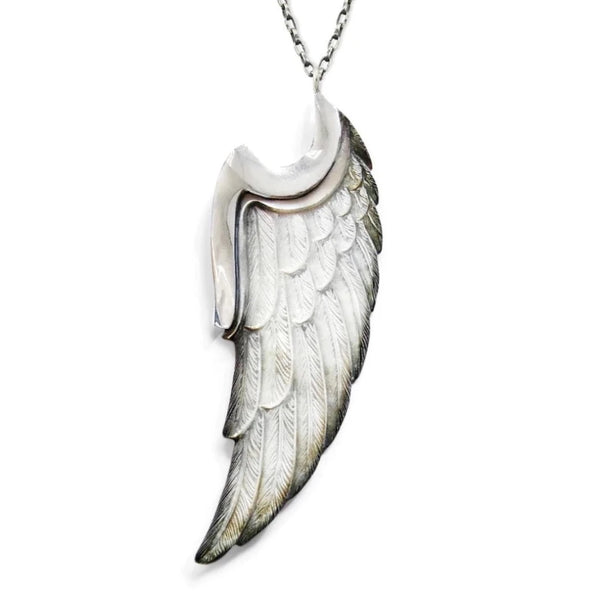 Mother Of Pearl Angel Wing Pendant