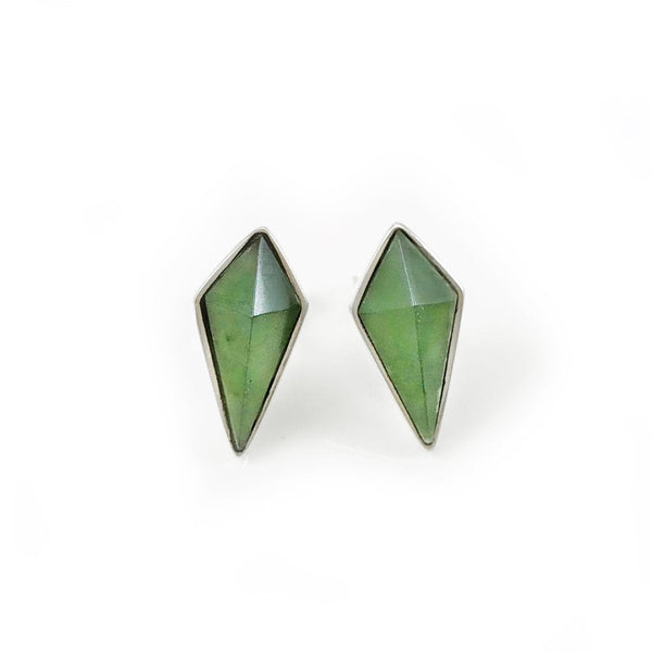 Pounamu Pinnacle Stud Earrings