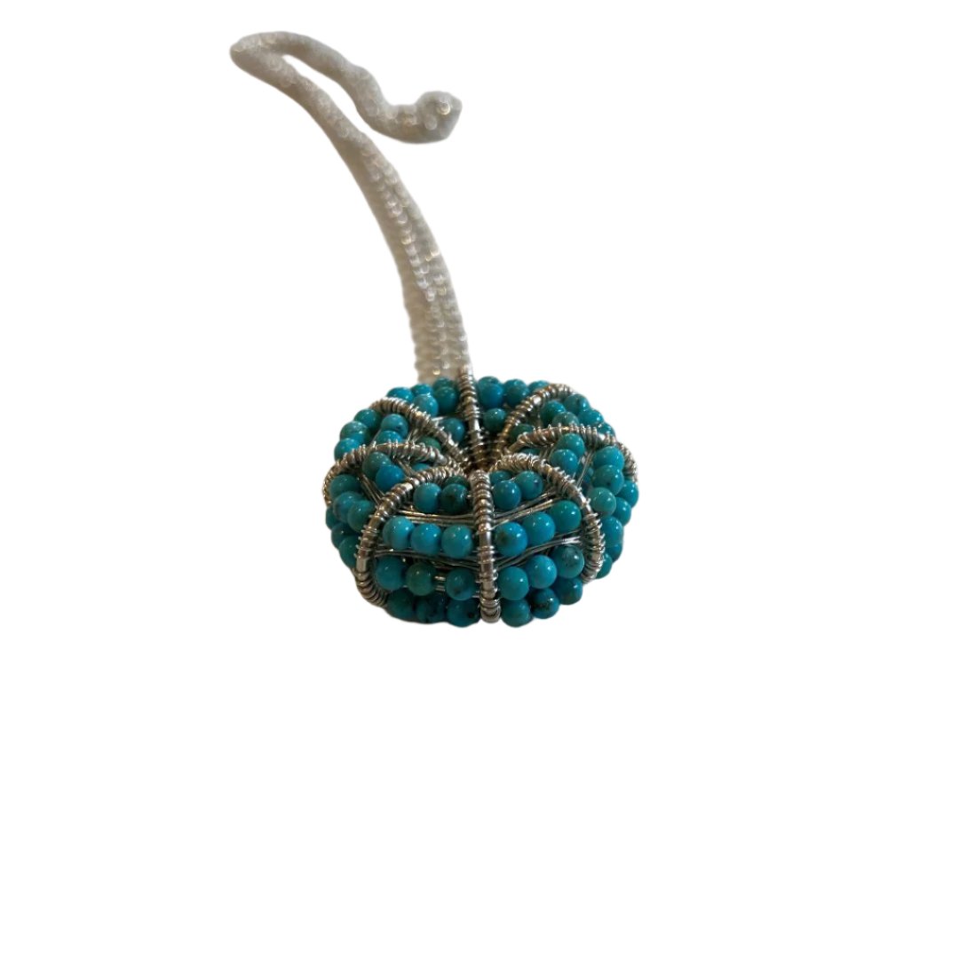 Kina Necklace With Turquoise & Sterling Silver