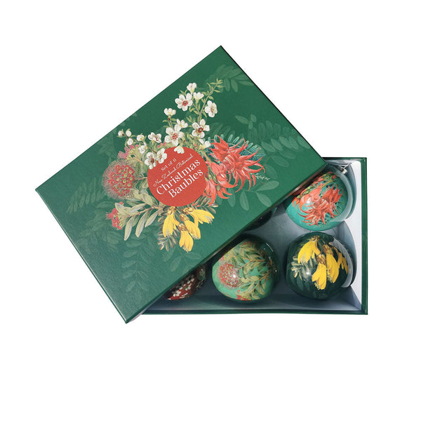 Native Flowers Christmas Baubles Boxed Set