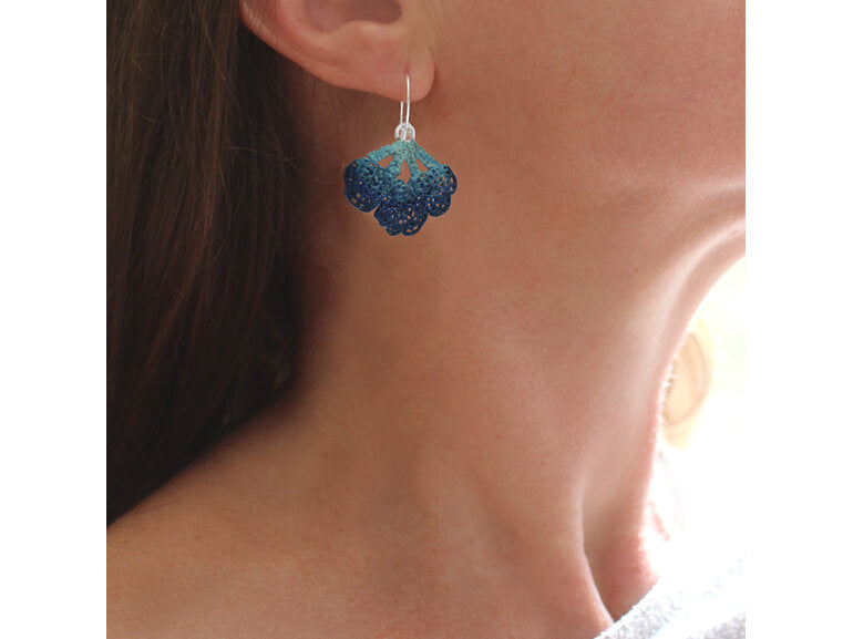Azure Sea Fan Earrings