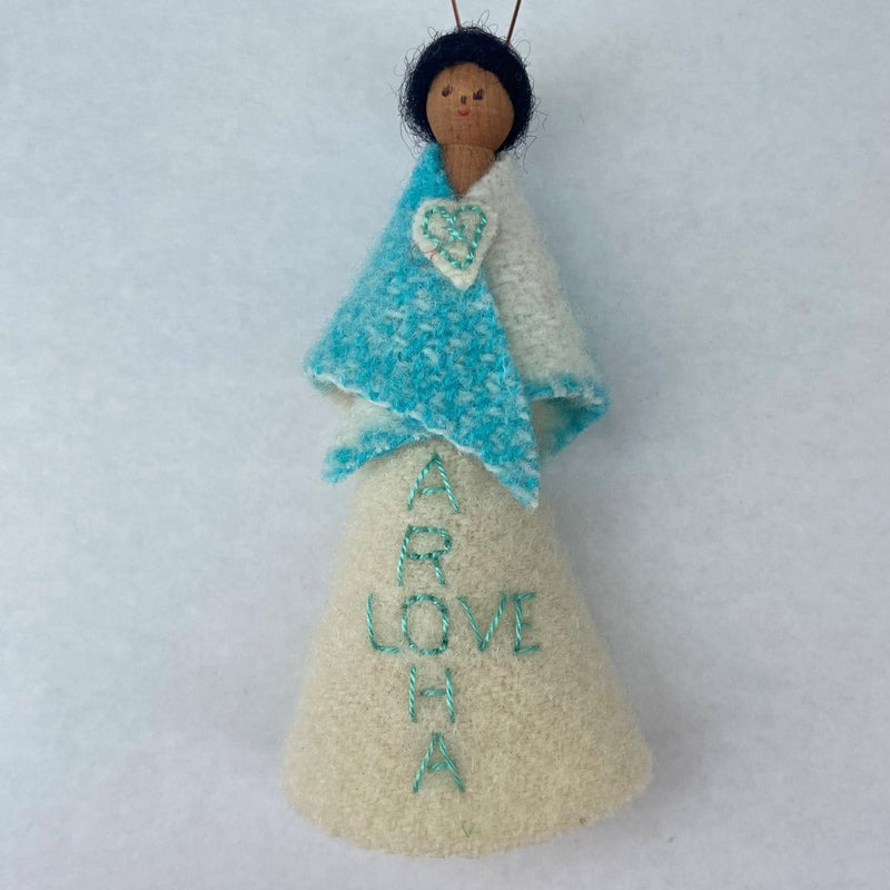 Stitched Skirt Peg Dolls