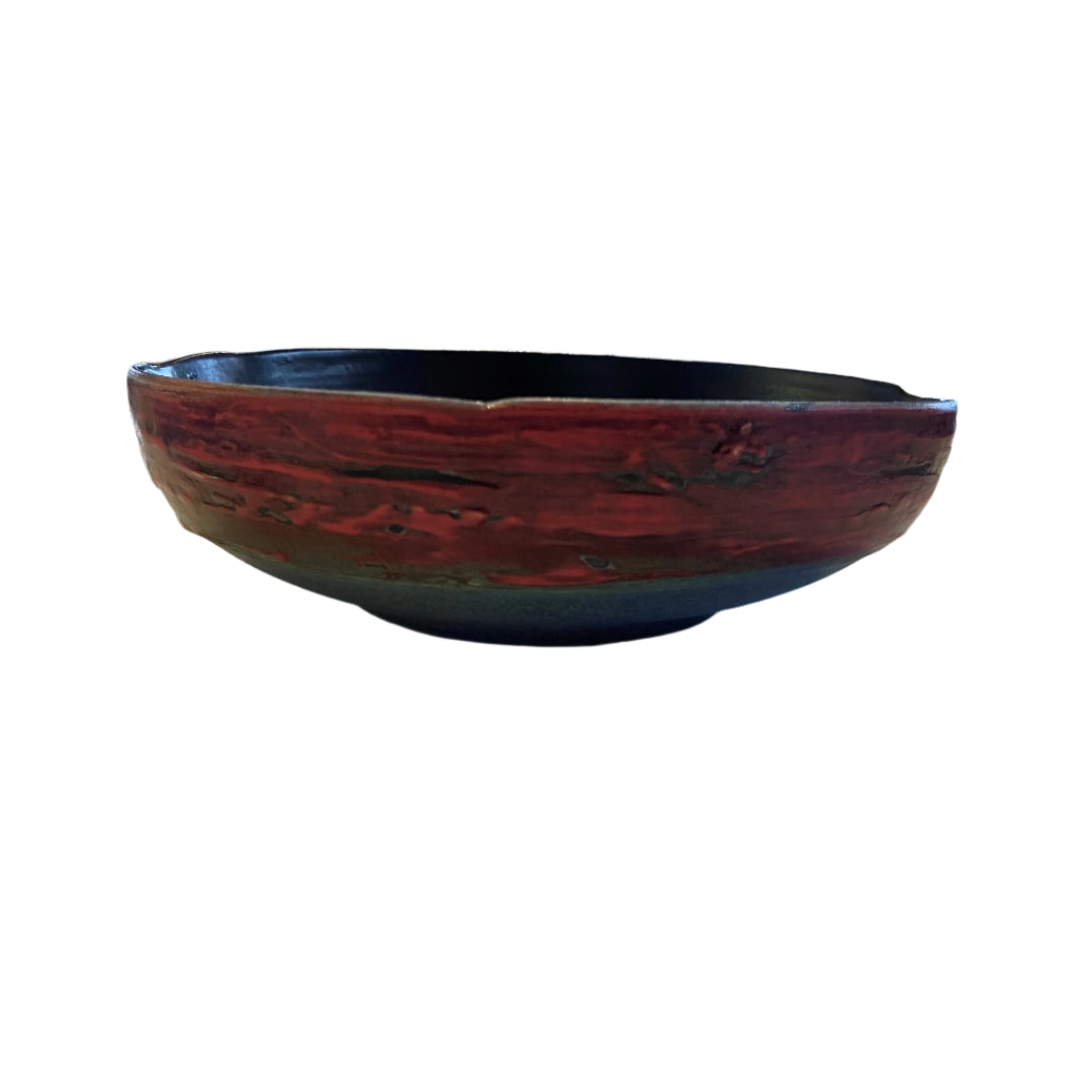 Shallow Bowl Red | Blue
