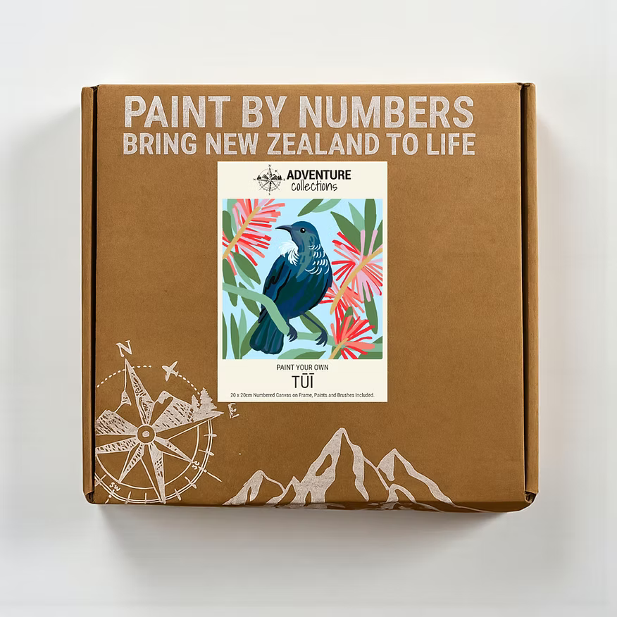 Tūī Paint By Numbers Kit Set | 20x20cm by Adventure Collections
