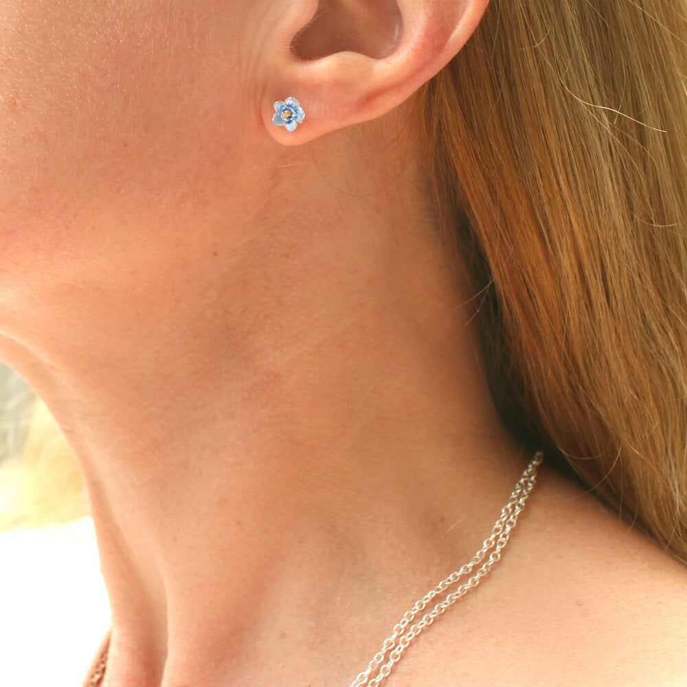 Forget Me Not Flower Studs