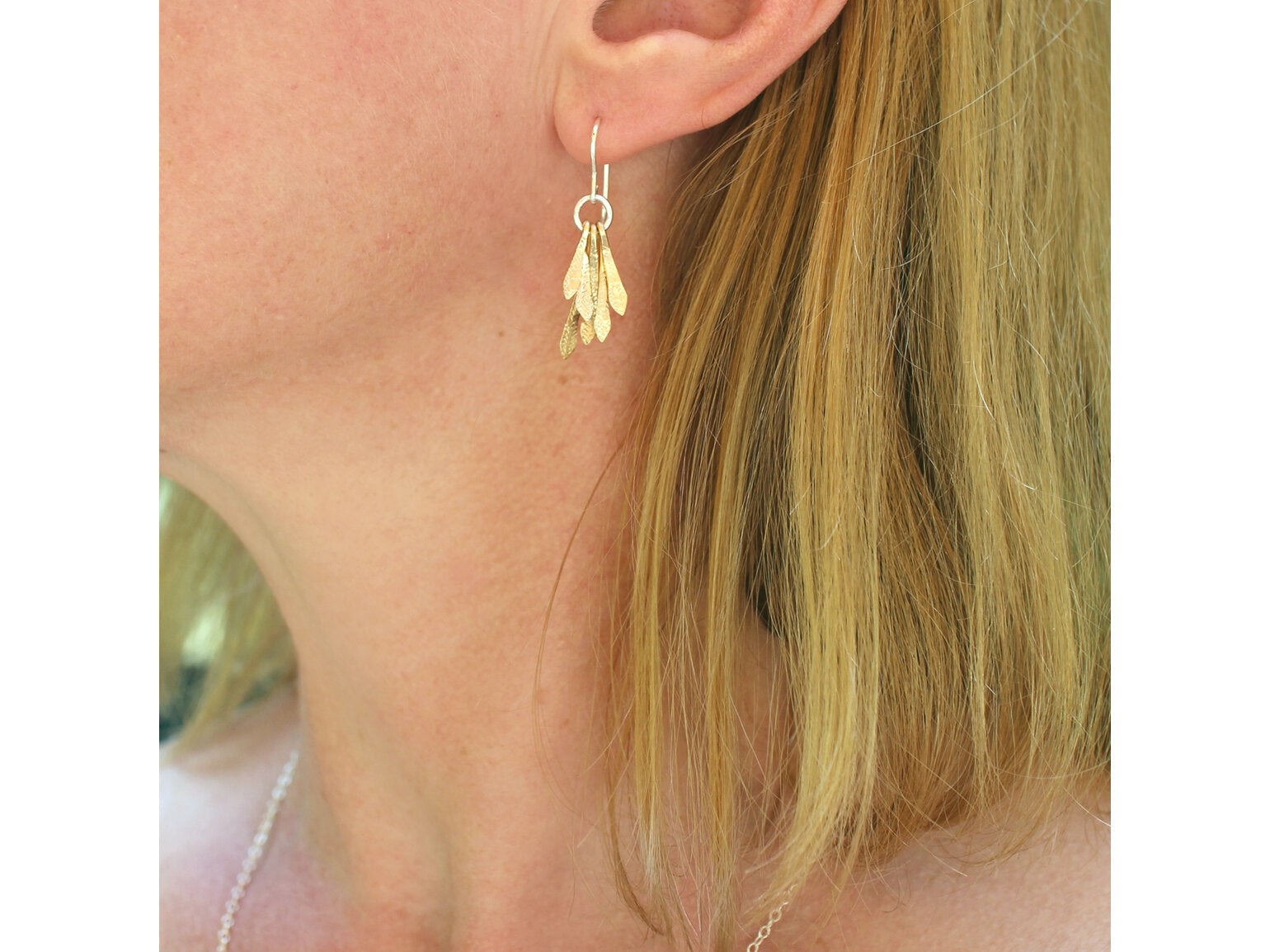 Flutter Drop Earrings | Gold Fill