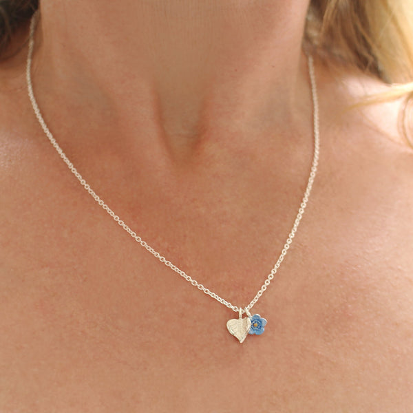 Forget Me Not Sweetheart Necklace