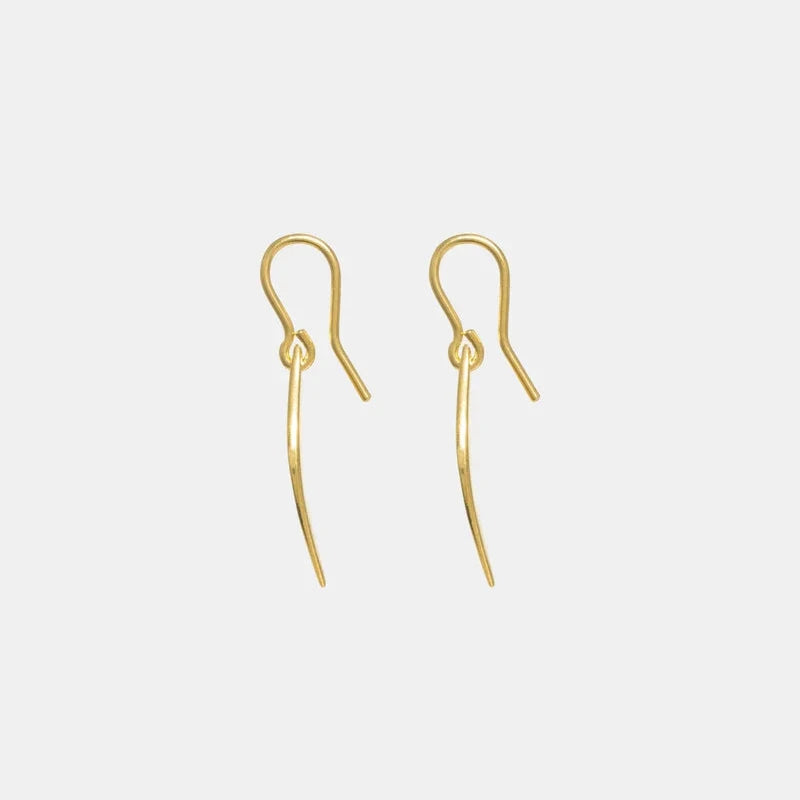 Leaf Earrings Short | 22ct Gold Plate