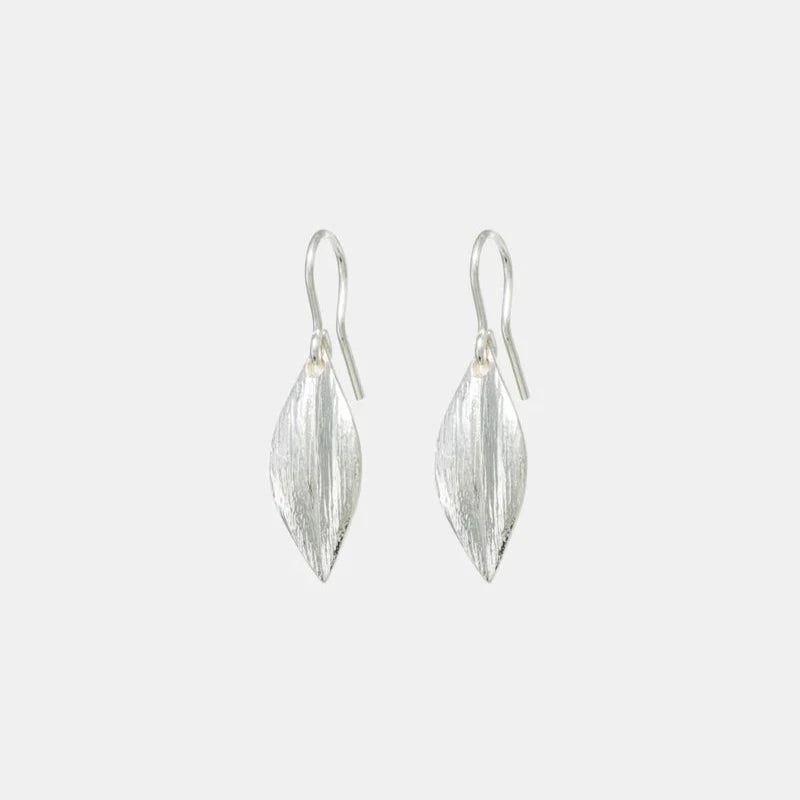 Leaf Earrings Short | Sterling Silver