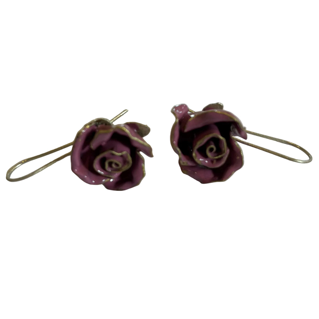 Medium Rose Earrings